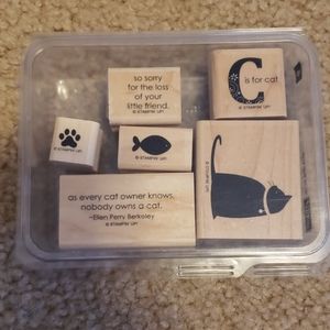 Stampin Up 6pc brand new C is for Cat